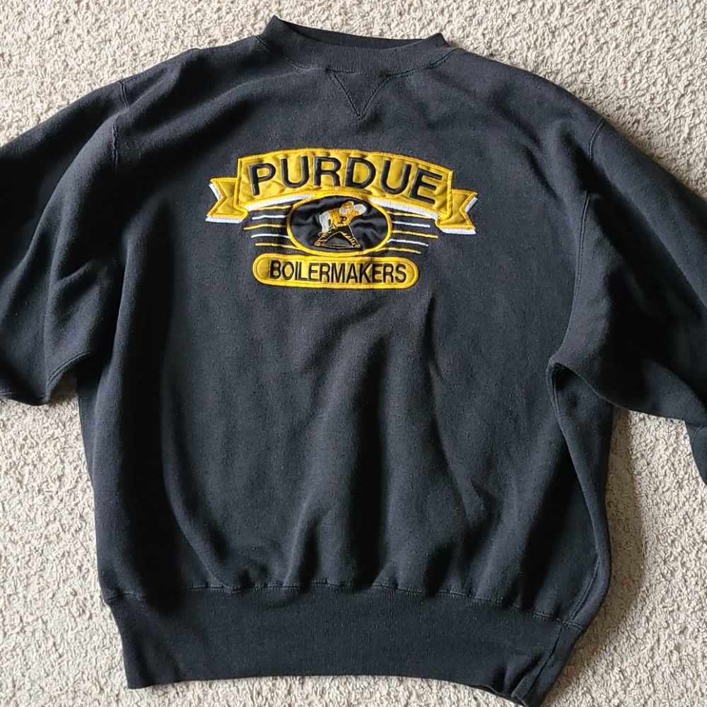 Vintage Purdue Boilermakers Black Sweatshirt